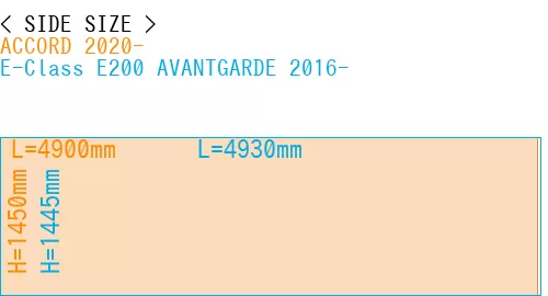 #ACCORD 2020- + E-Class E200 AVANTGARDE 2016-